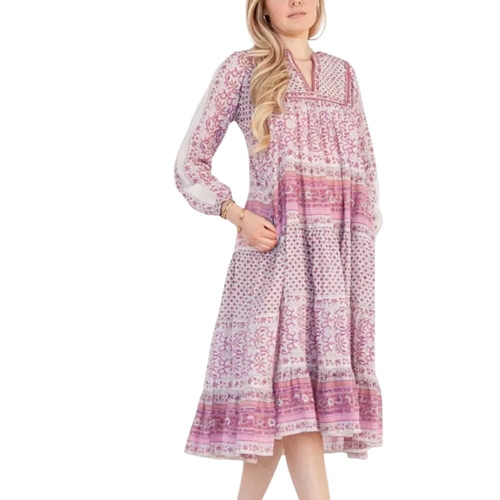 Matta NY Nikita Nima Dress Quilt Mauve Small